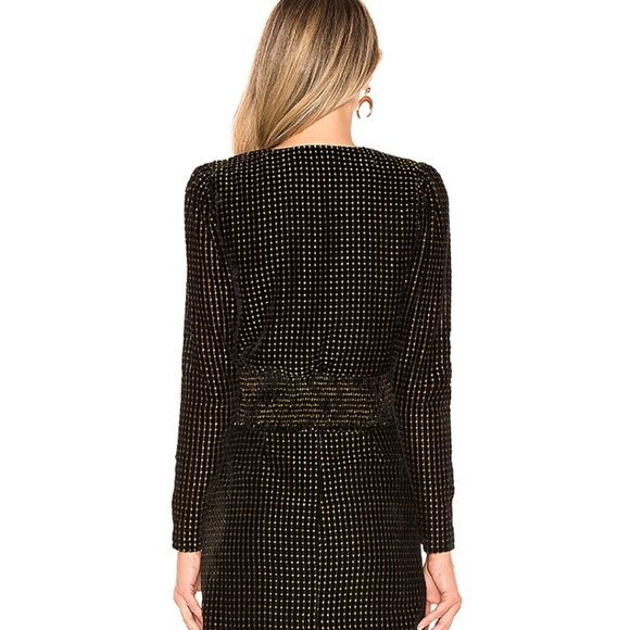 House of Harlow 1960 Yiandro Blouse in Noir - Picture 3 of 5